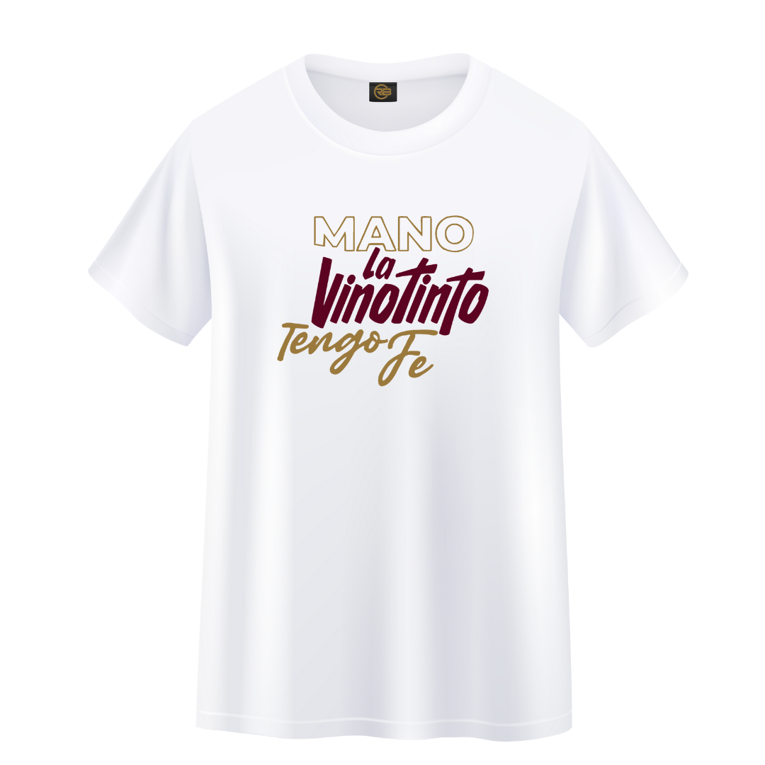 CAMISETA DE LA VINOTINTO, MANO TENGO FE