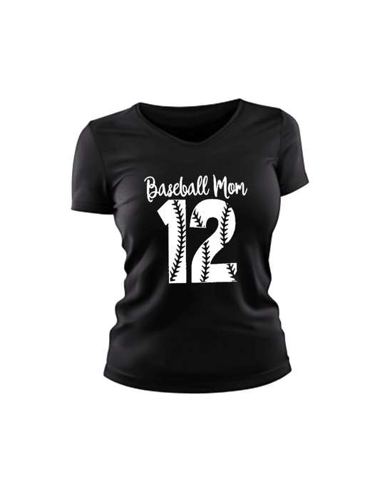 BASEBALL MOM BIG NUMBER