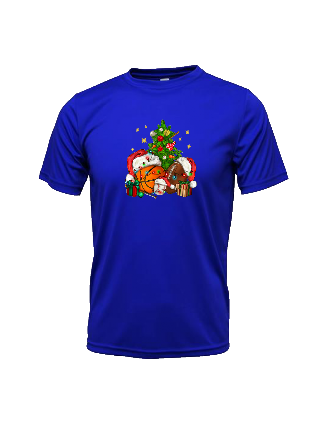 CHRISTMAS SHIRT WHITH SPORTS BALLS/ CAMISETAS DE NAVIDAD CON PELOTAS DEPORTIVAS