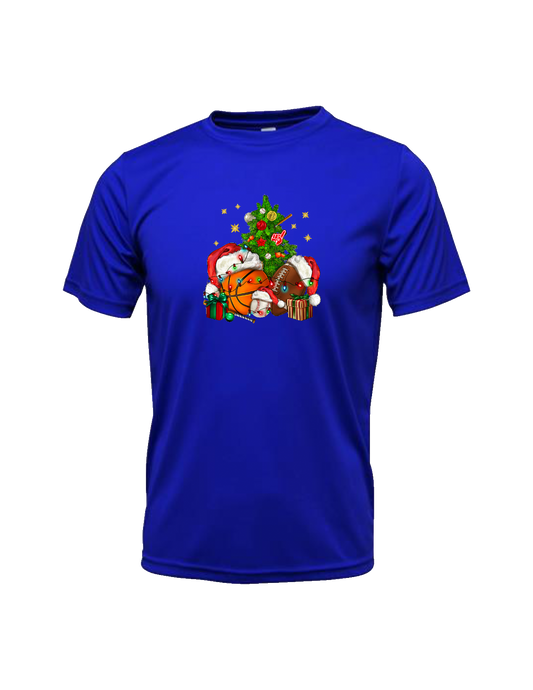 CHRISTMAS SHIRT WHITH SPORTS BALLS/ CAMISETAS DE NAVIDAD CON PELOTAS DEPORTIVAS