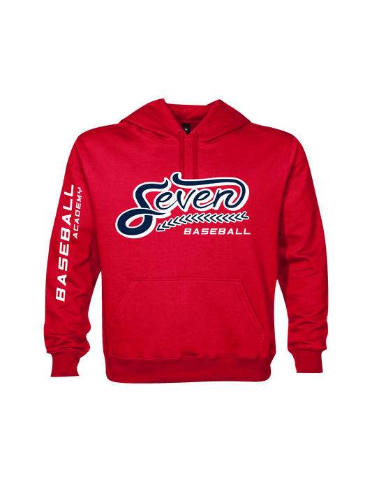 HOODIE,  SEVEN BASEBALL ACADEMY, RED LINE.