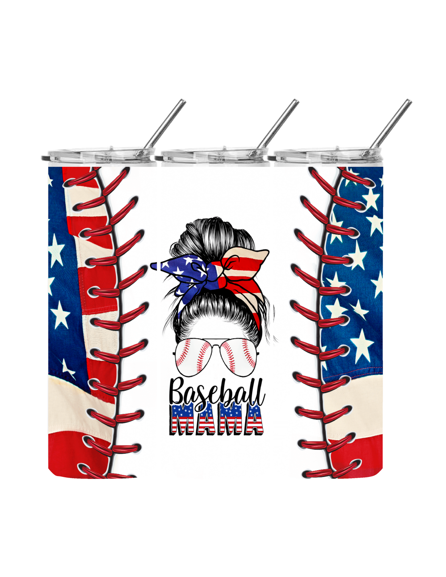 TUMBLER- BASEBALL MAMA USA